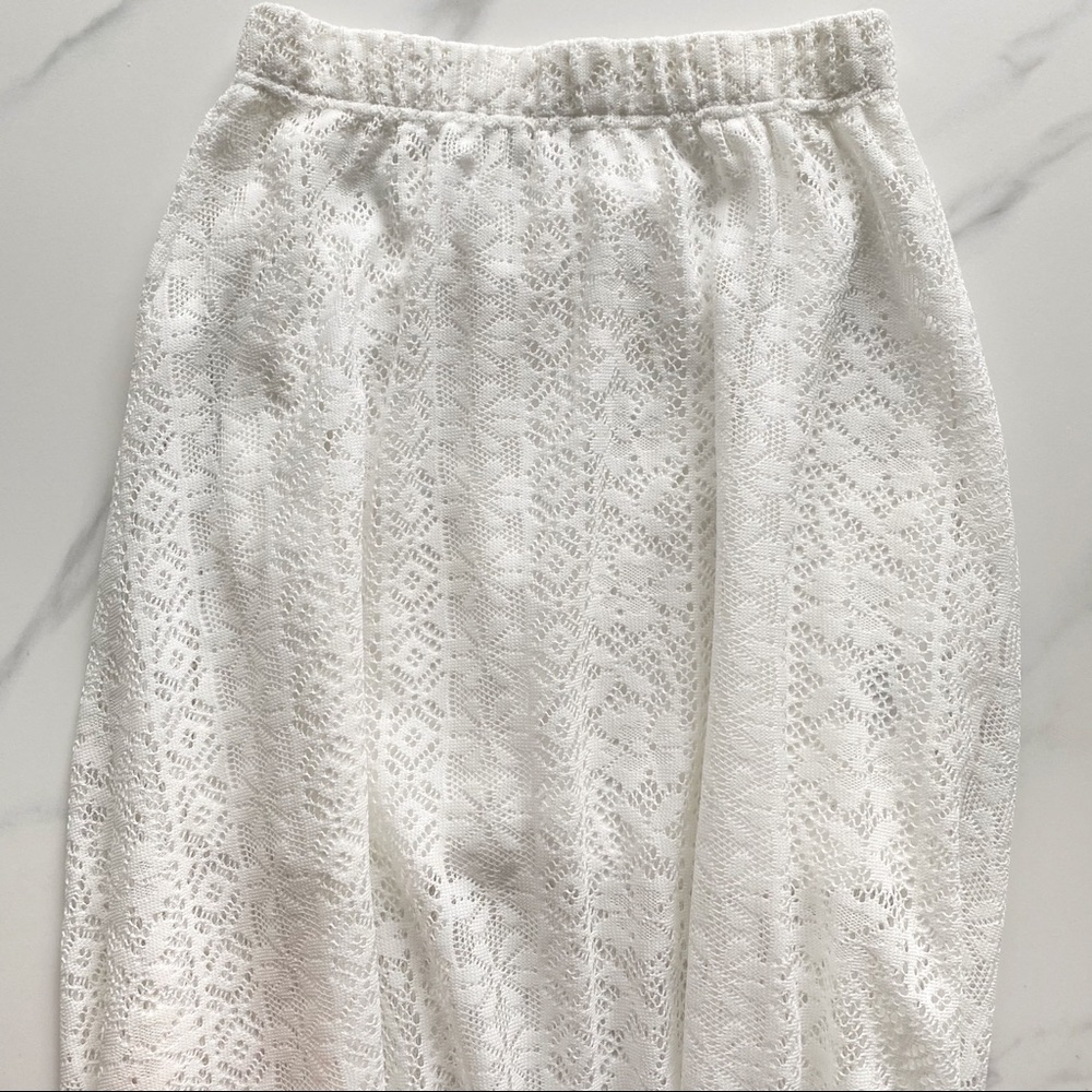 White Lace maxi skirt